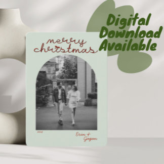 Convites Placa de Natal com arco vermelho em arco