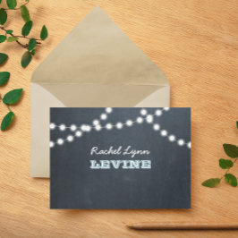 Convites Placa de Nota Aquática Luzes do Quadro