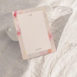 Convites Placa de Nota Plana Personalizada de Abstrato Art 