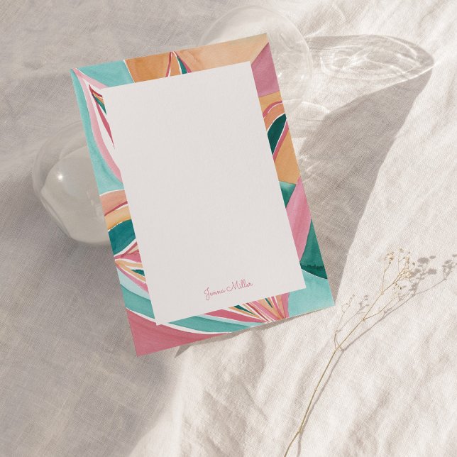 Convites Placa de Nota Plana Personalizada para Abstrato de (Criador carregado)