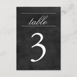 Convites Placa de Número da Mesa | Quadro Negro