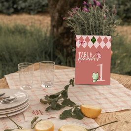 Convites Placa de Número da Tabela de Casamento Quimológico