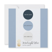 Placa de Palavra Azul Midnight