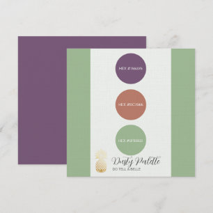 Convites Placa de Paleta de Cores Dusty Muted