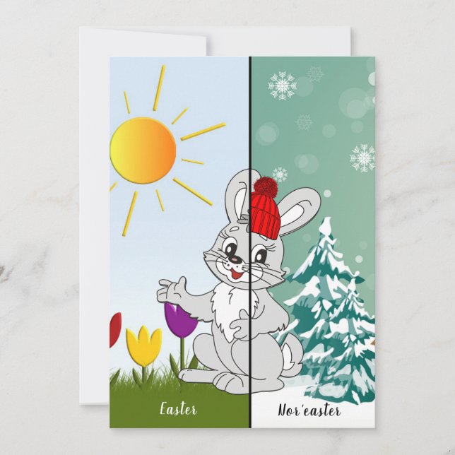 Convites Placa de Páscoa Personalizada Nem páscoa (Frente)