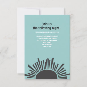 Convites Placa de Pequena Festa do Bar de Água da Lua Sun