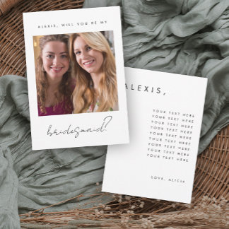 Convites Placa de Proposta Bridesmaid