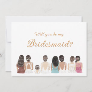 Convites Placa de Proposta Bridesmaid