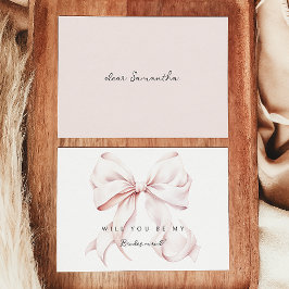 Convites Placa de Proposta da Bridesmaid do Arco rosa