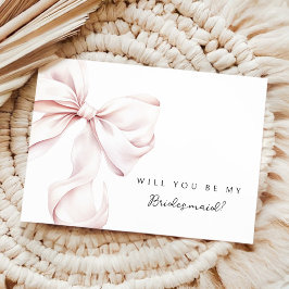 Convites Placa de Proposta da Bridesmaid do Arco rosa