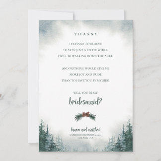 Convites Placa de Proposta de Bridesmaid da Festa de casame
