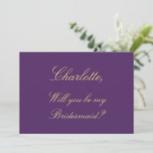 Placa de Proposta de Bridesmaid do bege do Ouro ro