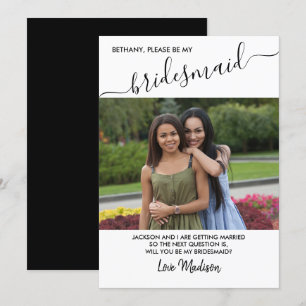 Convites Placa de Proposta de Fotografia em Branco e Preto 