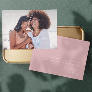 Convites Placa de Proposta de Madrinha de casamento de Foto