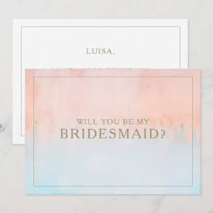 Convites Placa de Proposta de Ponta de Watercolor de Verão