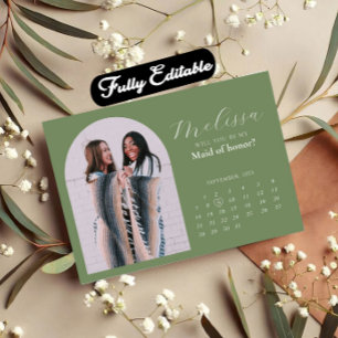 Convites Placa de Proposta Mínima de Ponta de Arch Verde Cl