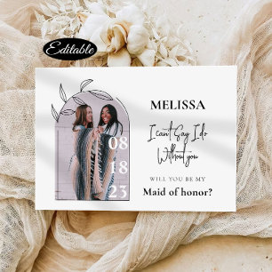 Convites Placa de Proposta Mínima Simples de Bridesmaid