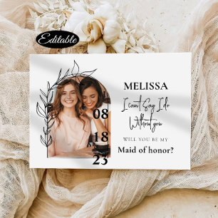 Convites Placa de Proposta Romântica Mínima de Ponta de Arc