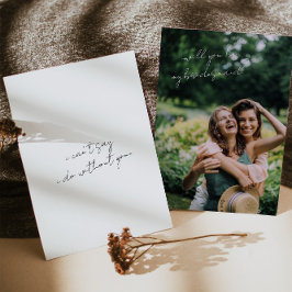 Convites Placa de Proposta Simples de Bridesmaid Minimalist