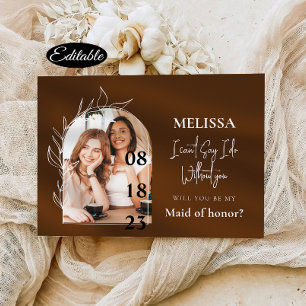 Convites Placa de Proposta Simples Mínima de Ponta de Arch