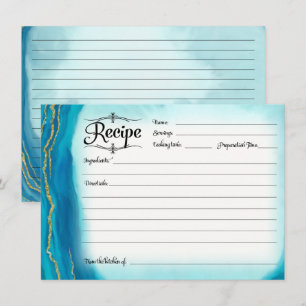 Convites Placa de recebimento de chá de panela Azul de geod