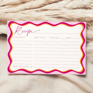 Convites Placa de recebimento de onda cor-de-rosa e Chá de
