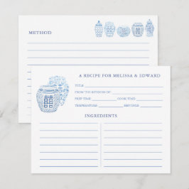 Convites Placa de recebimento de placas de gengibre azuis e