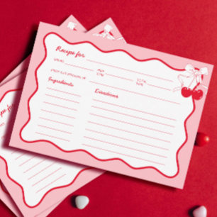 Convites Placa de recebimento do Chá de panela de Cherry Ar