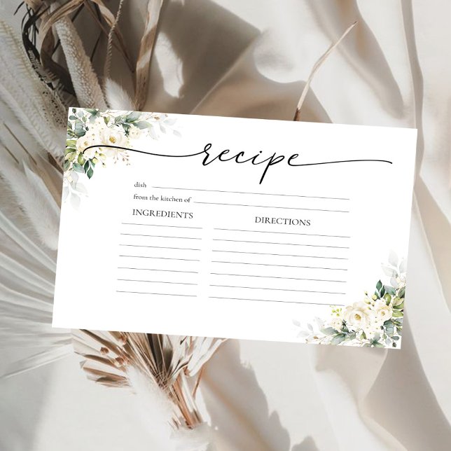 Convites Placa de Receita Grande do Chá de panela Floral de (Criador carregado)