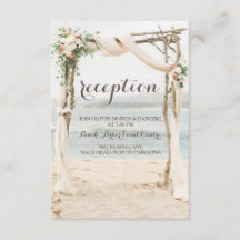 Placa de Recepção de casamento do Beach Arbor