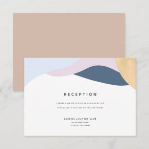Convites Placa de Recepção de casamento em forma de Abstr