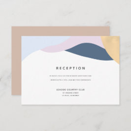 Convites Placa de Recepção de casamento em forma de Abstrat