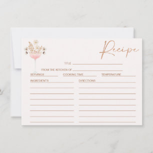 Convites Placa de recepção de Chá de panela de vidro Floral