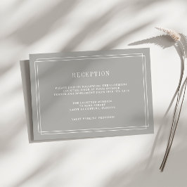 Convites Placa de recepção do eterno | Greige