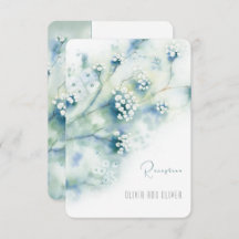 Placa de receptáculo de recepção de flores brancas