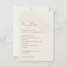 Convites Placa de receptáculo de recepção de praia mínima t