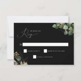 Convites Placa de receptáculo RSVP do Elegante Watercolor G