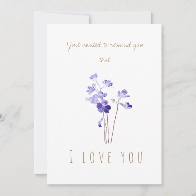 Convites placa de saudação de prirose da capa púrpura de aq (Frente)