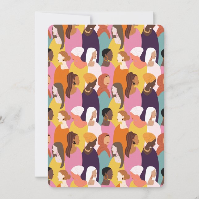 Convites Placa de saudação plana do dia de as mães (Frente)