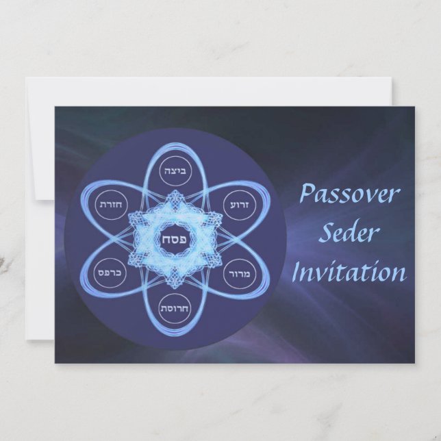 Convites Placa de Seder (Frente)