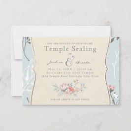 Convites PLACA DE SELEÇÃO LDS TEMPLE | Vintage Bicycle Love