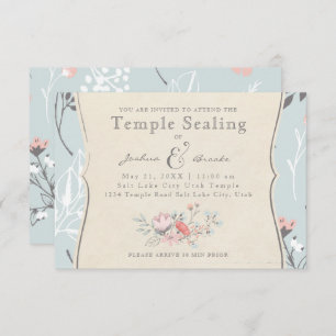 Convites PLACA DE SELEÇÃO LDS TEMPLE Vintage Bicycle Love