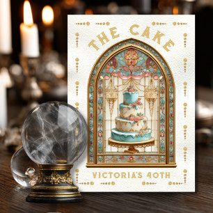 Convites Placa de Tarte de Bolo de Festa de aniversário de 