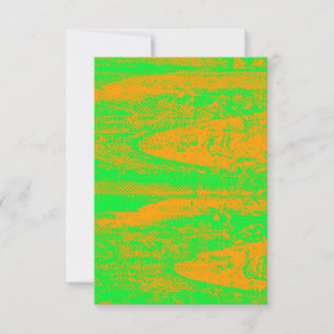 Convites Placa de Vazio Grunge Neon Halftone Gritant e Vibr