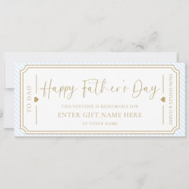 Convites Placa de Voucher de Presente para Dia de os pais A