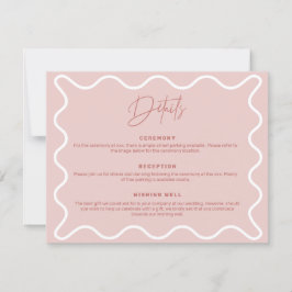 Convites Placa do gabinete de detalhes da borda ondulada ro