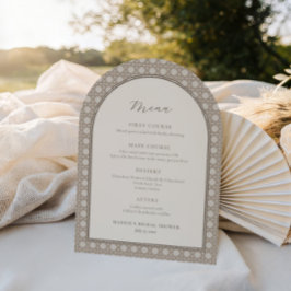 Convites Placa do menu do Chá de panela Trendy Cane Weave R