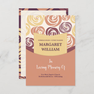 Convites Placa do programa funerário