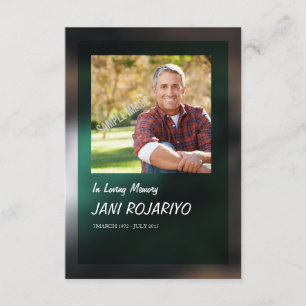 Convites Placa do programa funerário