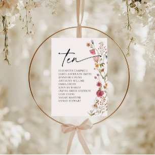 Convites Placa Floral   Mesa Dez